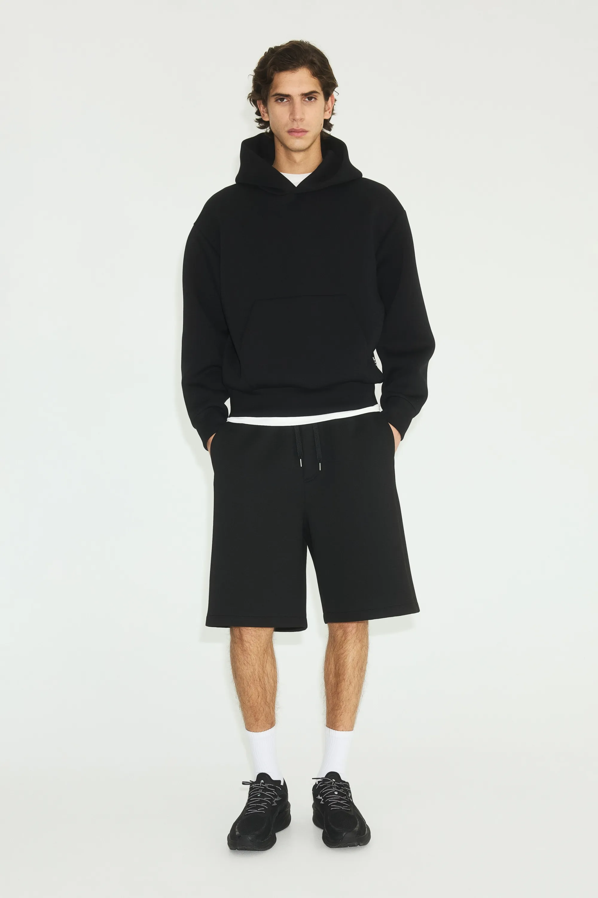 Hoodie de sport Oversized Fit DryMove™ - Noir
