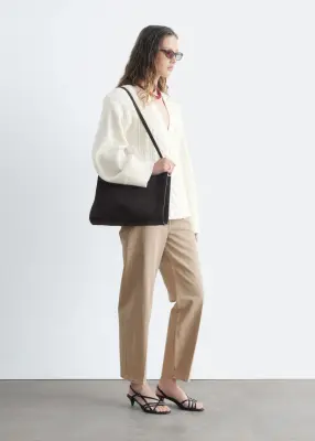 Cardigan en laine et coton à mailles torsadées - Blanc — photo 3