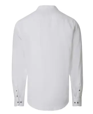 CASA MODA CHEMISE LIN ML COL MAO Blanc — photo 3