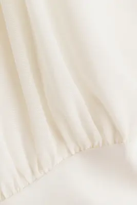 Top sans manches à effet drapé - Crème — photo 4