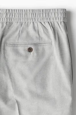 Pantalon Regular Fit avec plis - Gris clair — photo 2