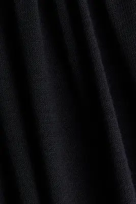 Blouse froncée en jersey - Noir — photo 5
