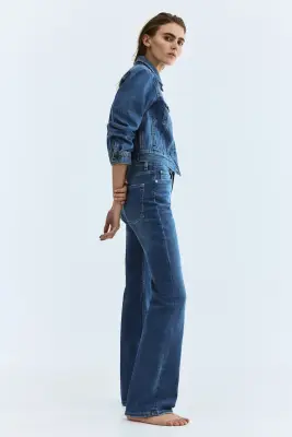 Bootcut High Jeans - Bleu denim — photo 3