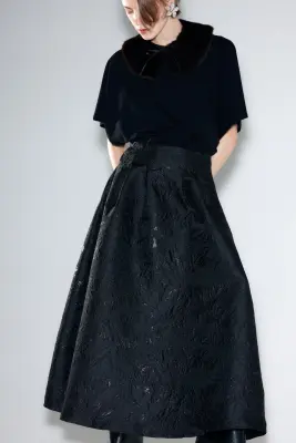 Jupe évasée - Noir — photo 2