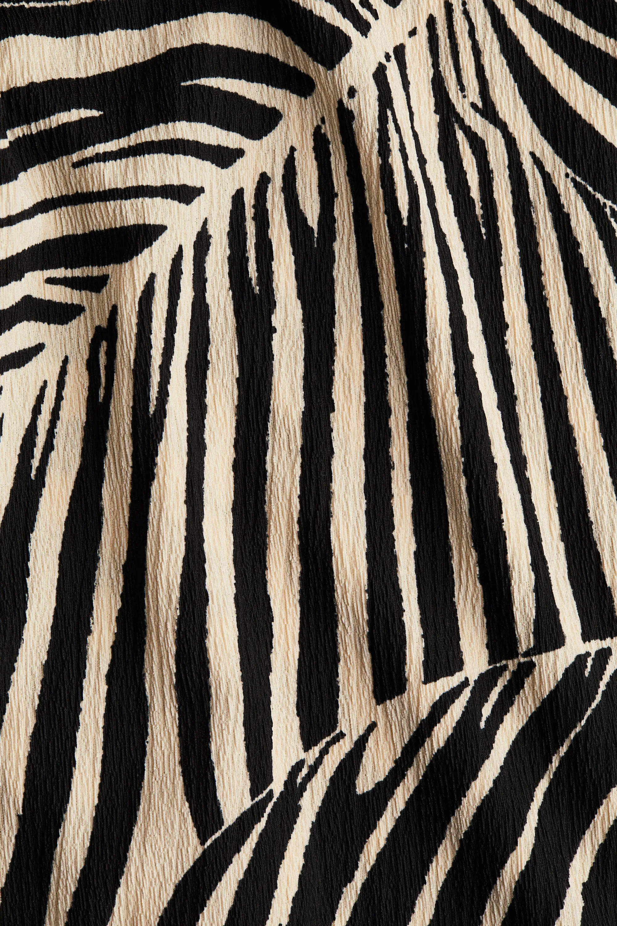 Robe maxi avec taille marquée - Noir/motif