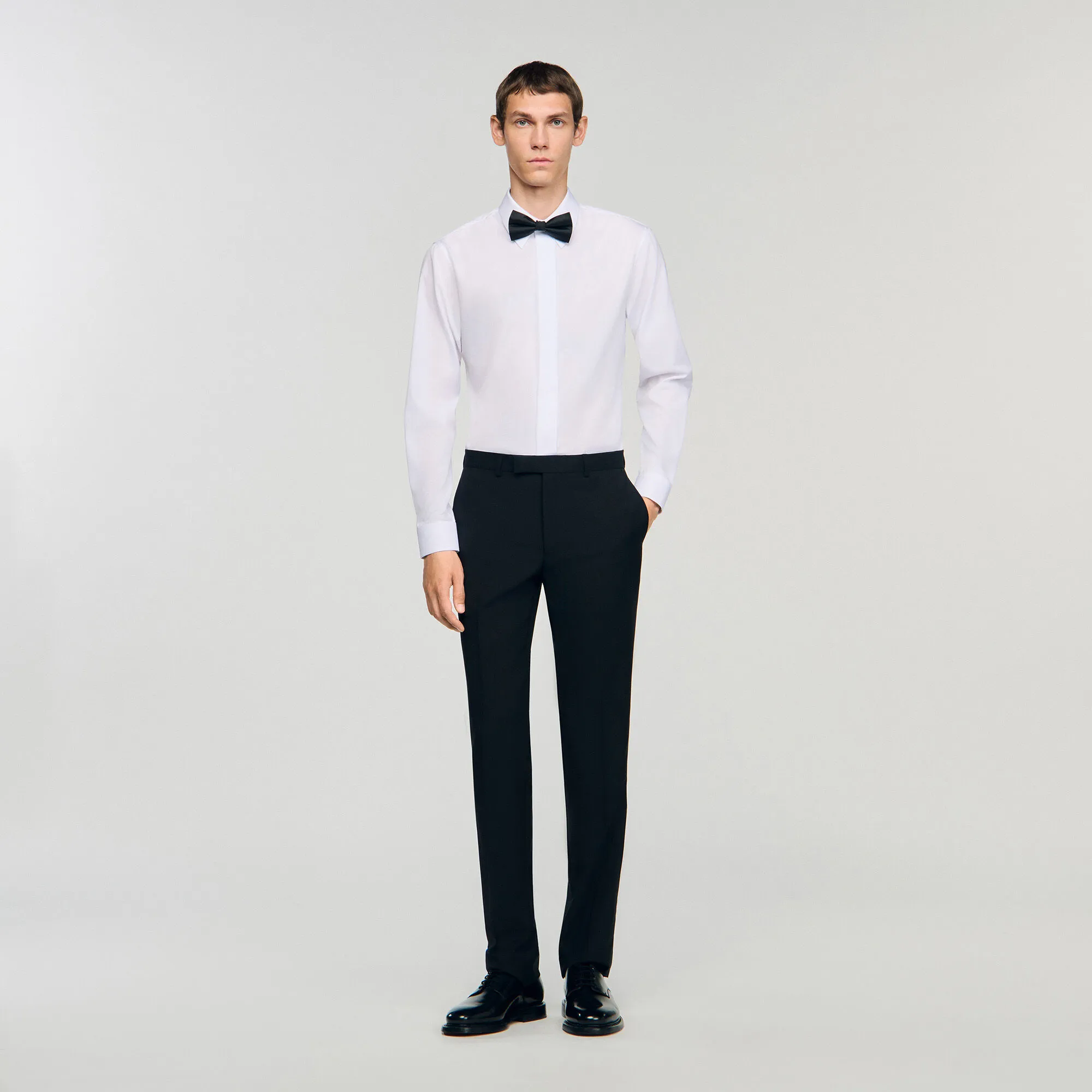 Pantalon de costume détails satinés
