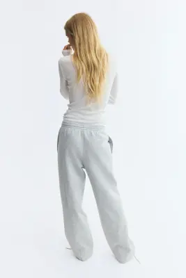 Pantalon en molleton - Light grey marl — photo 6