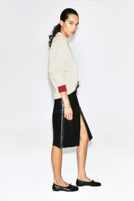 PULL À COL ROND EN LAINE - CRÈME — photo 3