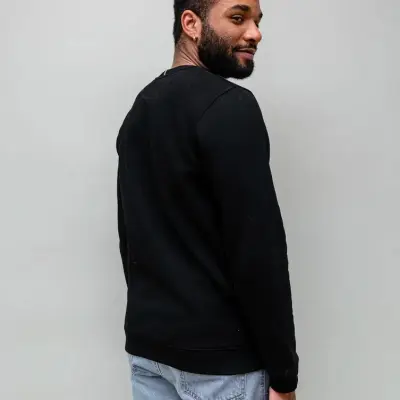 Sweat homme Alex molletonné noir — photo 3
