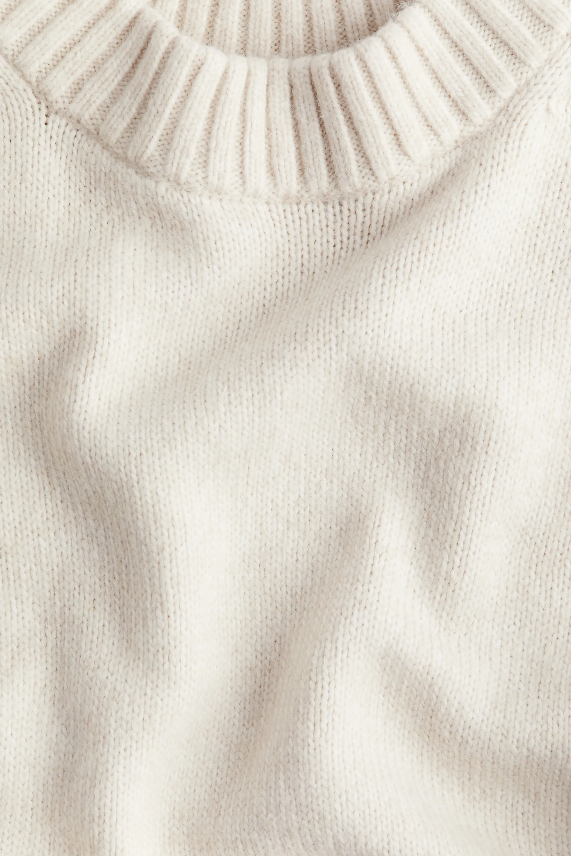 Robe en maille - Beige clair