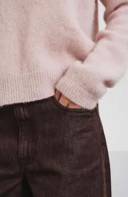 Nouveau ! POMANDÈRE Pull Laine 8480 Antique Pink — photo 3