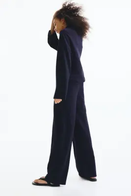 Ensemble 2 pièces top et pantalon - Bleu marine — photo 3
