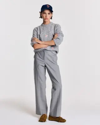 Pantalon Orlando rayures gris et beige — photo 1