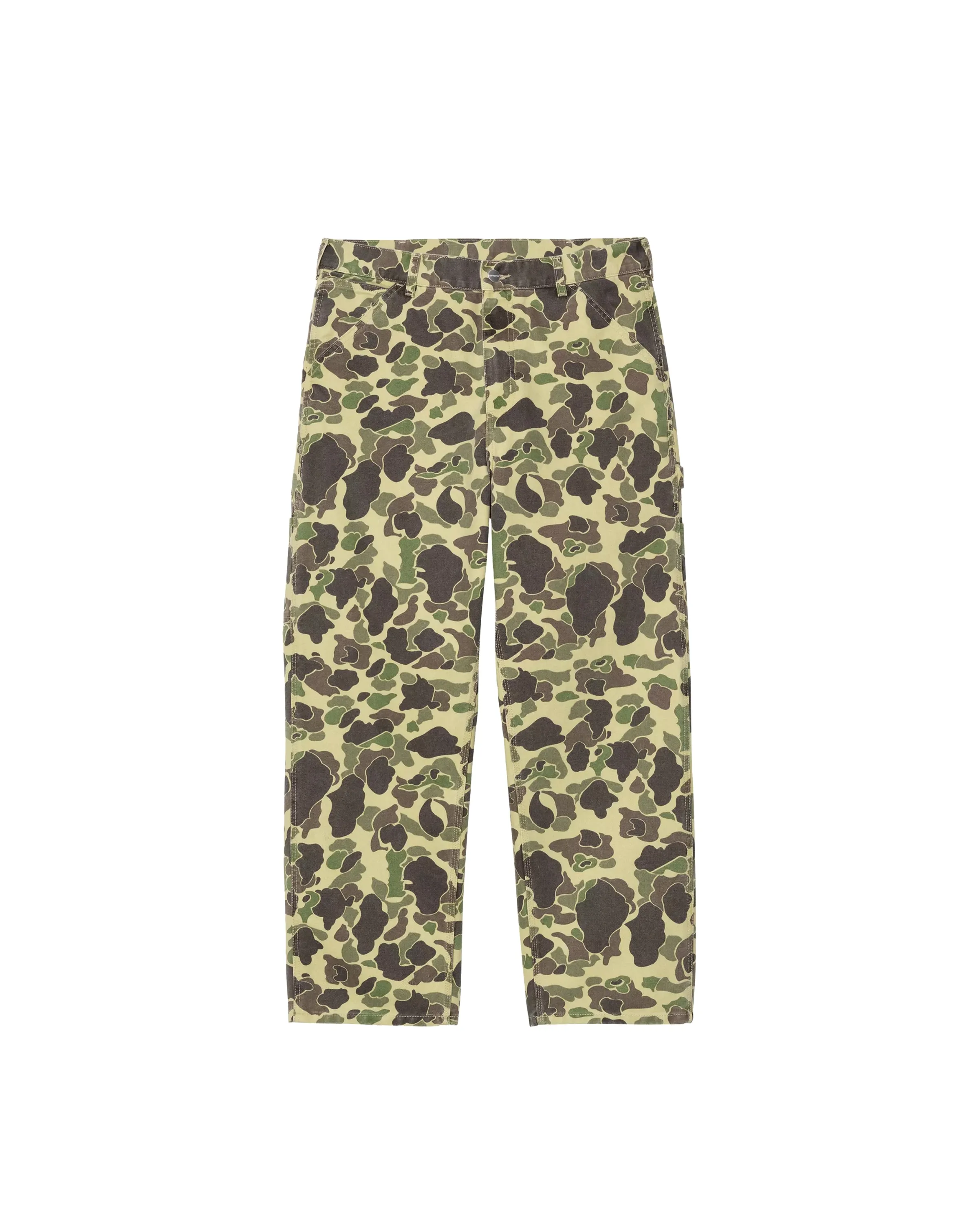 Duck Single Knee Pant Camo Duck Green Stone washed