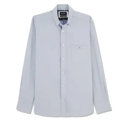 EDEN PARK CHEMISE COTON HABILLEE Bleu — photo 1