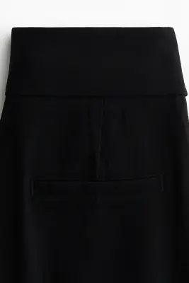 Pantalon large avec boucles - Noir — photo 3