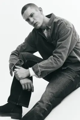 Regular Flared Jeans - Bleu denim foncé — photo 3