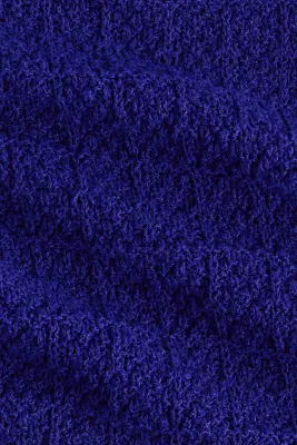 Top péplum en maille pointelle - Bleu vif — photo 3