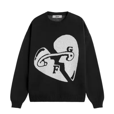 Fakegods Valentines Knitted Sweater Black — photo 1