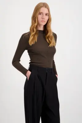 PANTALON DROIT À PLIS — photo 4