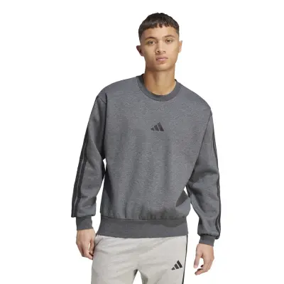 ADIDAS SWEAT COL ROND Anthracite — photo 2