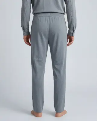 Pantalon Gris en Coton / Lin — photo 5
