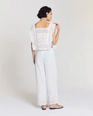 Pantalon Hollis blanc naturel — photo 4