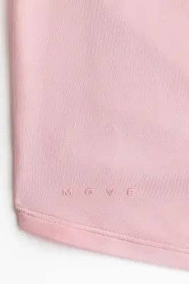 Crop top de yoga à manches longues - Rose blush moyen — photo 4