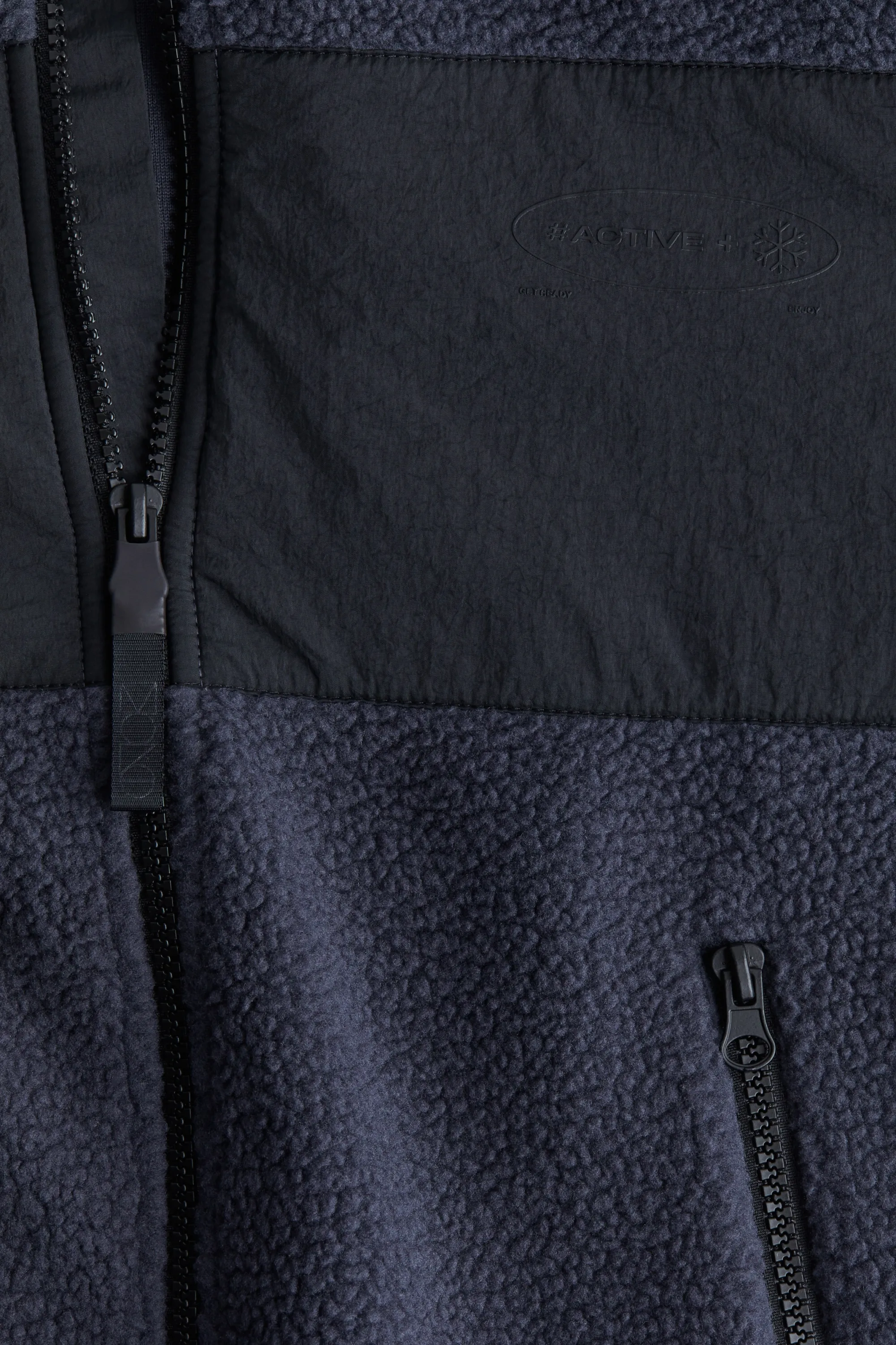 Veste de sport zippée avec capuche - Bleu marine