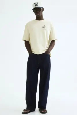 T-shirt imprimé Relaxed Fit - Jaune pâle/Sports Club — photo 2