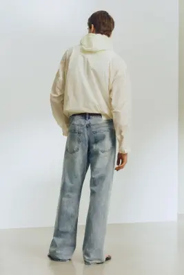 Relaxed Bootcut Jeans - Bleu denim — photo 3