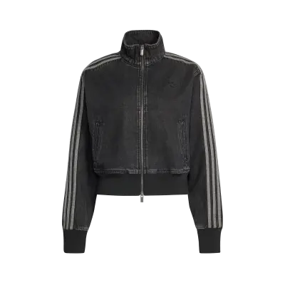 Adidas Denim Firebird Track Top Worn Black — photo 1