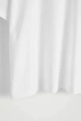T-SHIRT DÉCONTRACTÉ EN COTON LÉGER - BLANC — photo 4