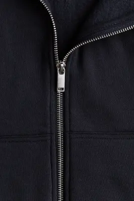 Veste à capuche zippée - Bleu marine — photo 4