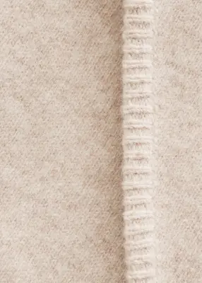 Écharpe triangulaire en laine - Beige — photo 2
