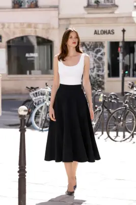 Richmond Midi Skirt - White — photo 7