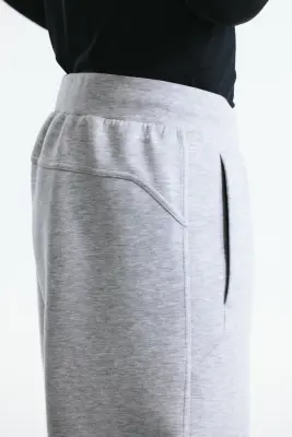 Pantalon jogger de sport Loose Fit DryMove™ - Gris clair chiné — photo 1
