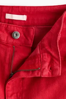 Pantalon slim en twill - Rouge — photo 2