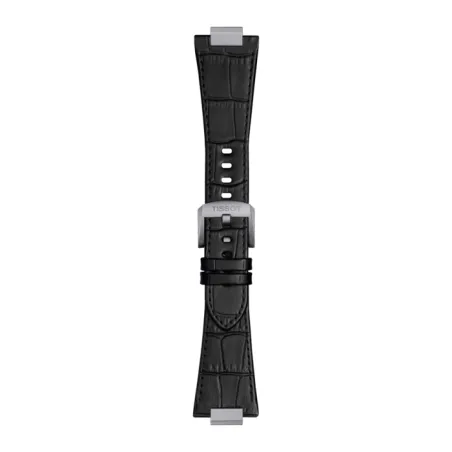 Bracelet cuir noir pour Tissot PRX Automatique Chronographe T852049415