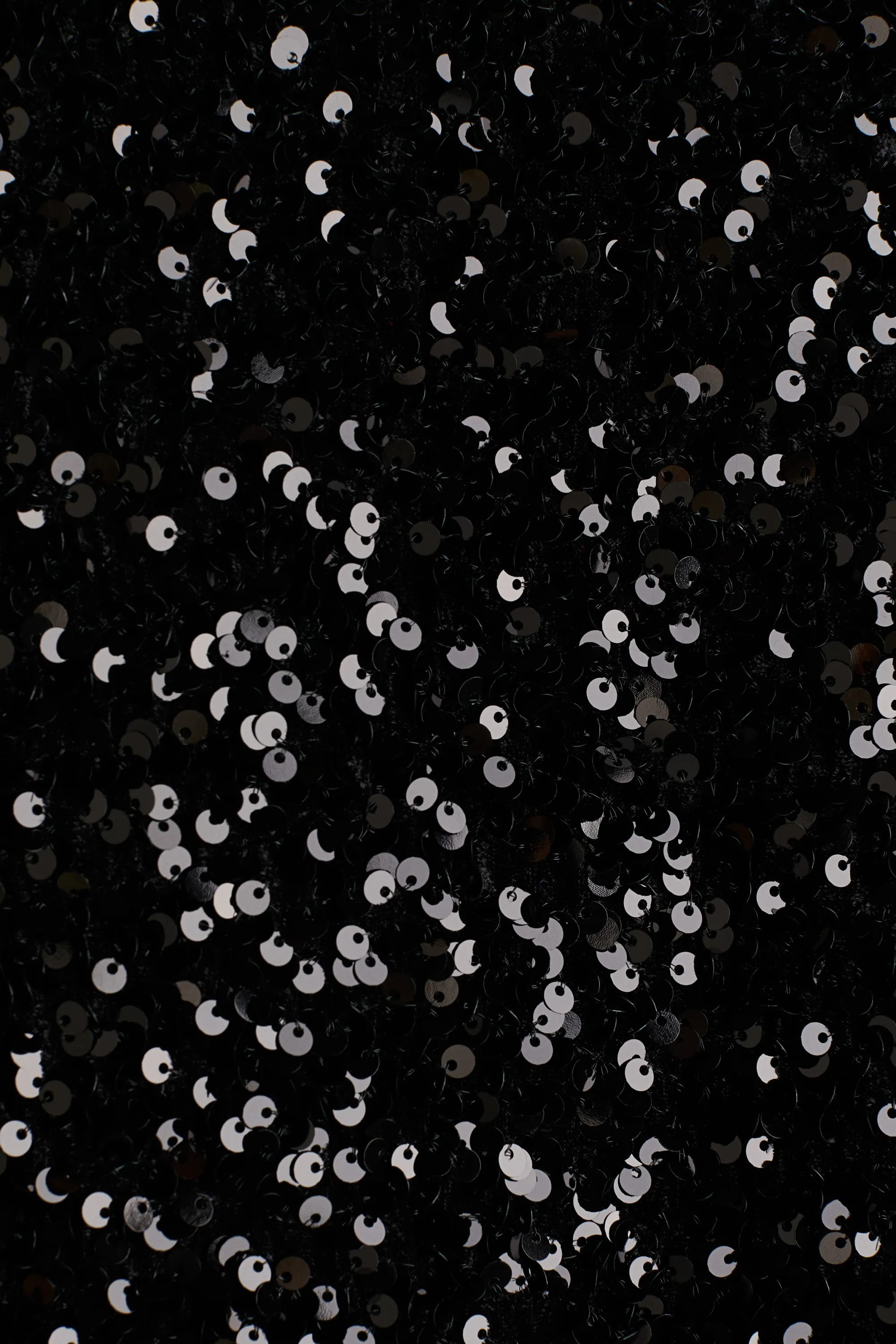 MAMA Robe à sequins avec dos décolleté - Noir