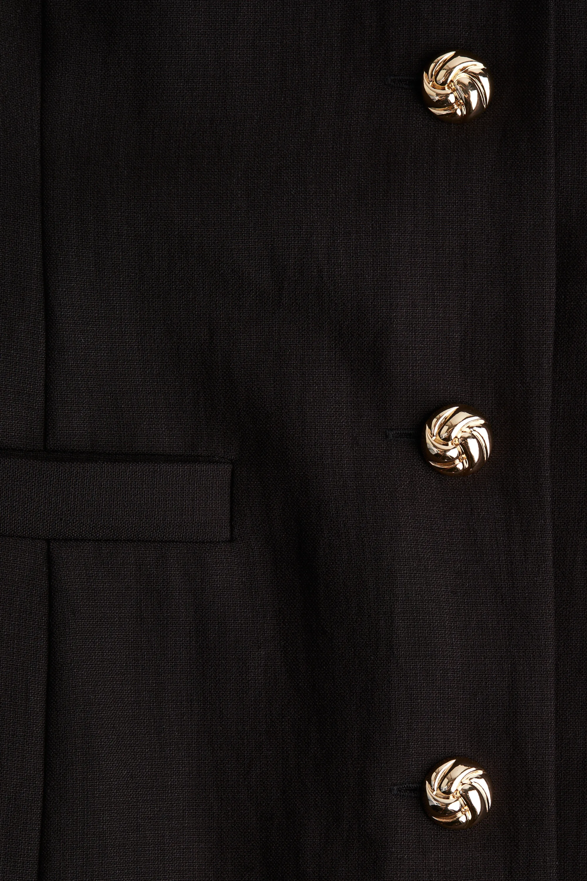 Robe à boutons - Noir