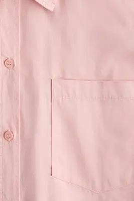 MAMA Chemise en popeline de coton - Rose ancien — photo 4