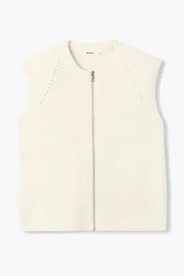 Gilet zippé sans manches