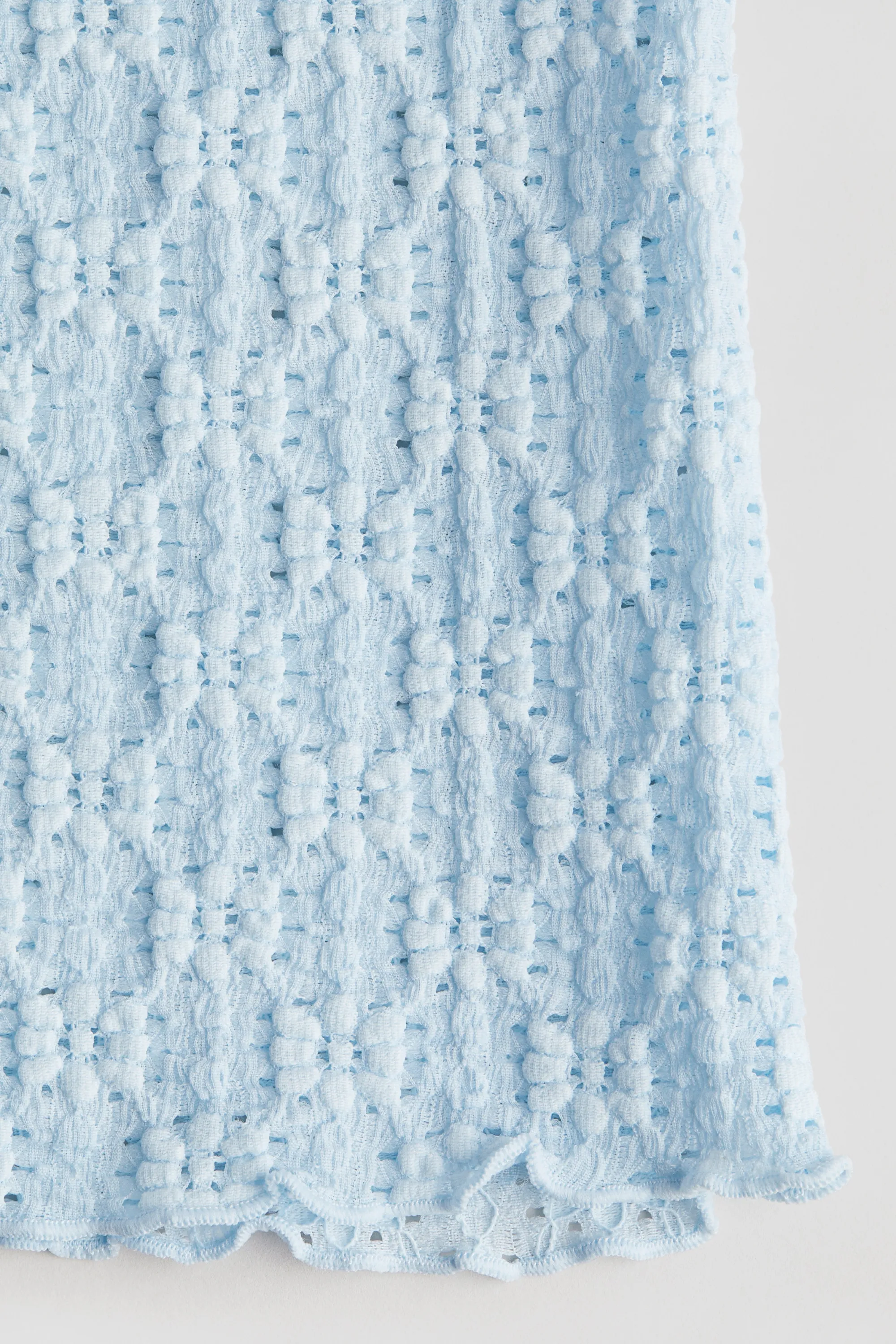 Pantalon en jersey texturé - Bleu clair