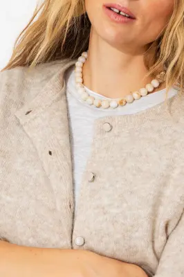 Cardigan enrichi en laine — photo 5