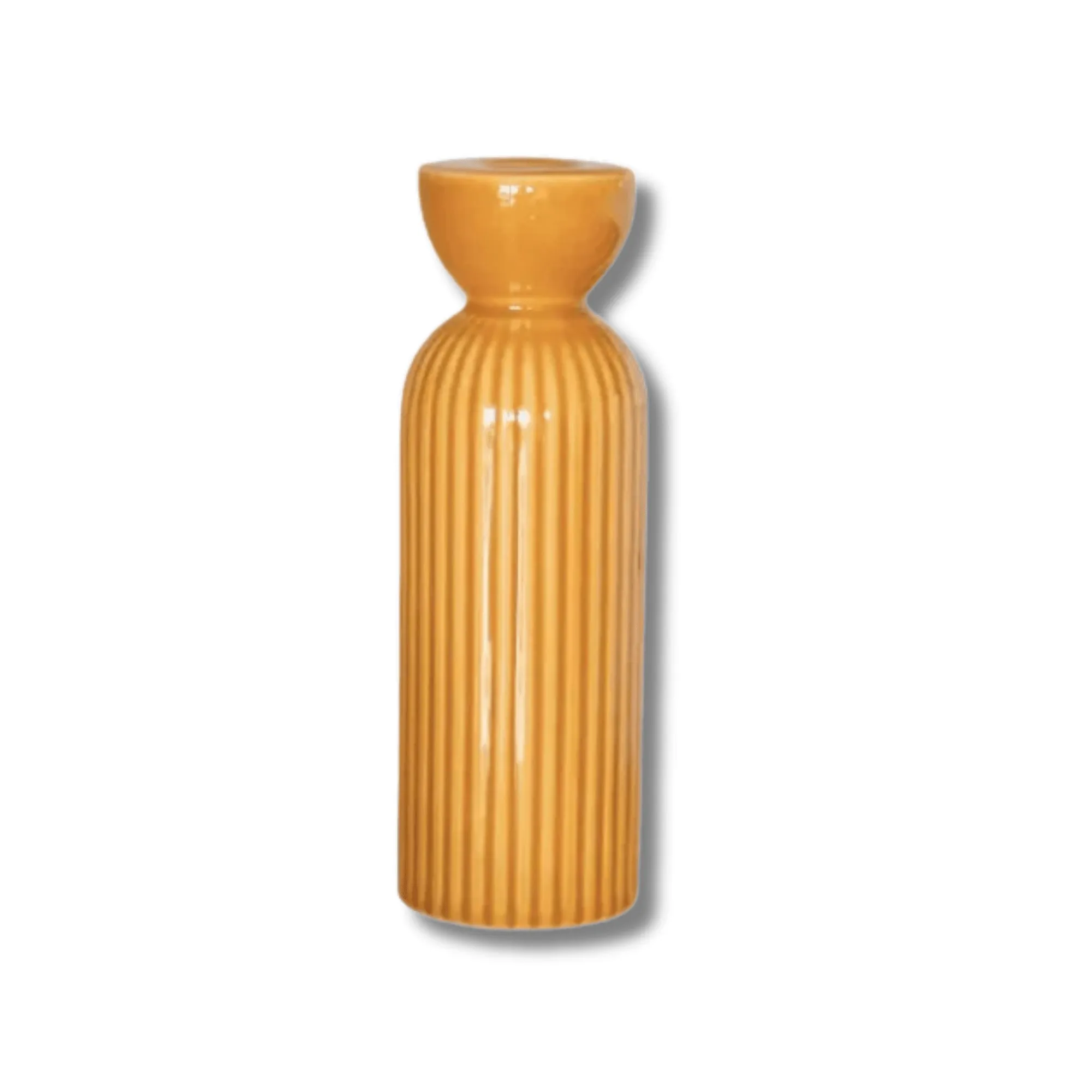 Grand bougeoir/vase 2 en 1 - jaune