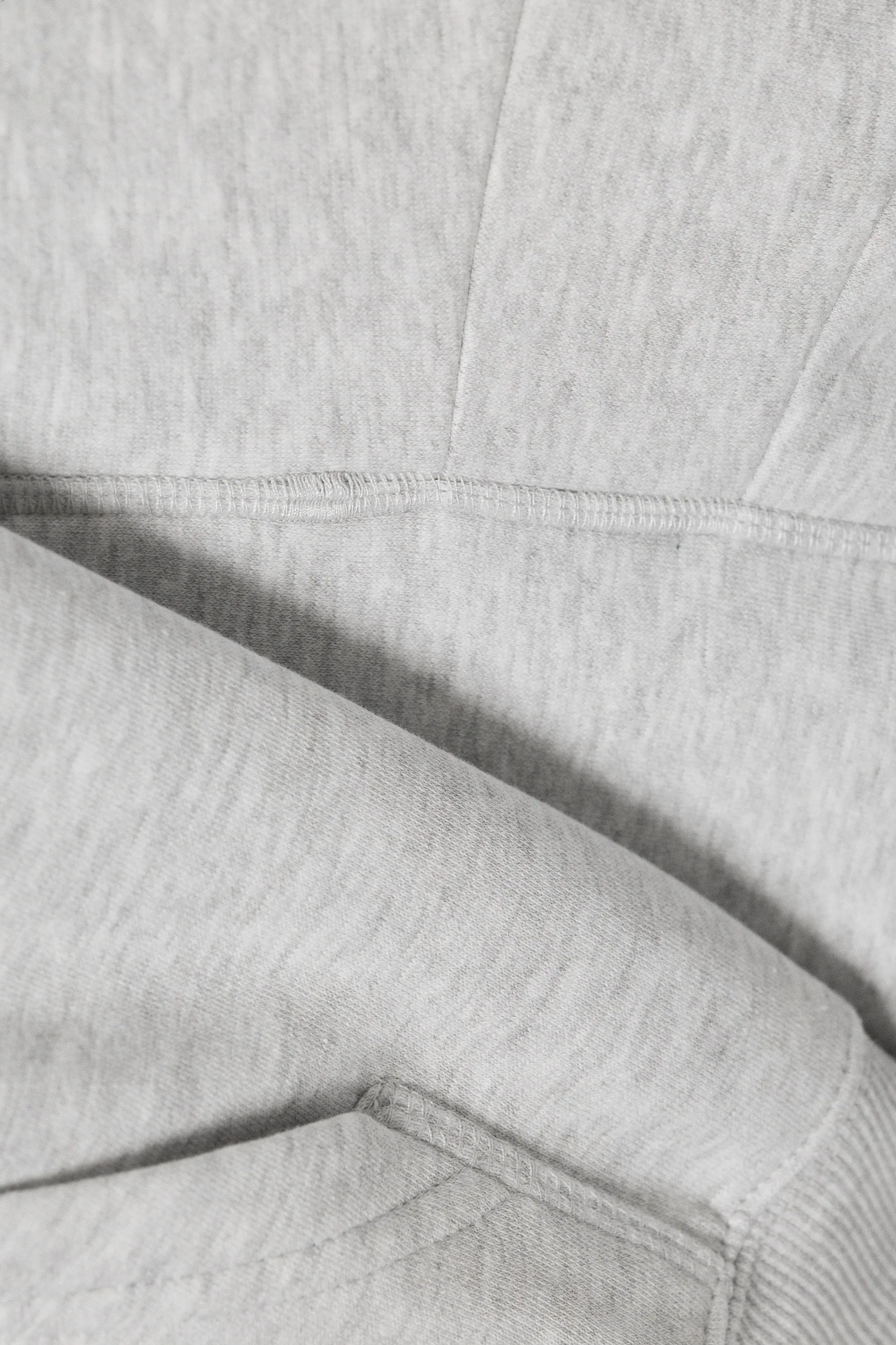 Sweat à capuche carré raglan - Gris chiné