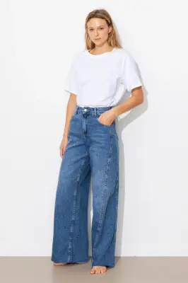 Jean large 100% coton Femme — photo 3