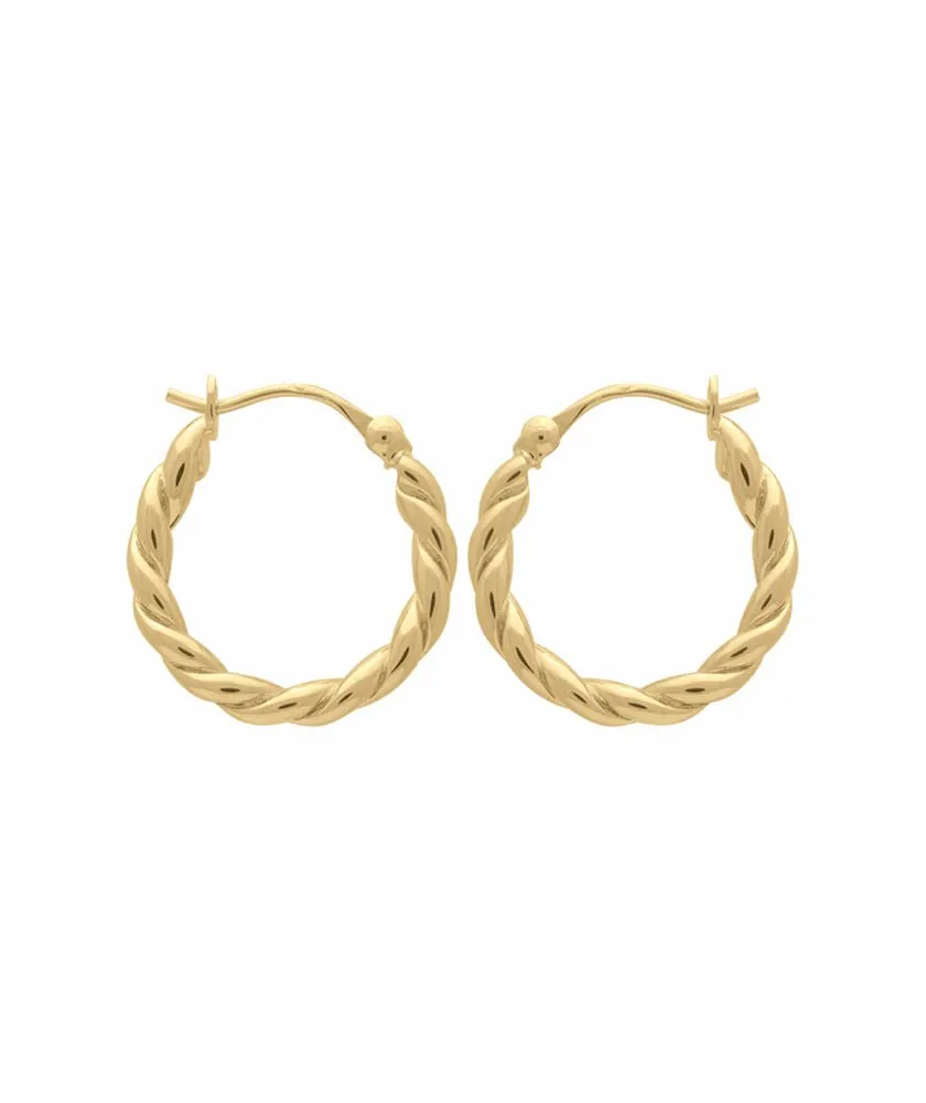 Bo creoles torsades 20mm 2417por