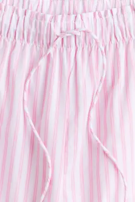 Pantalon de pyjama en coton - Rose clair/rayé — photo 3